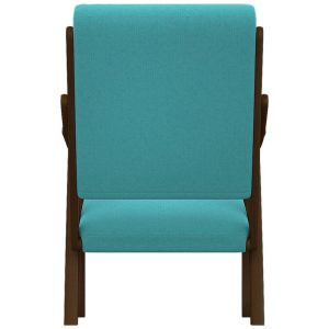 Кресло Вега 10 Ткань: Бирюза / Орех