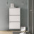 Белая навесная Обувница в прихожую как ИКЕА (IKEA) для обуви ОБ-04 СИТИ