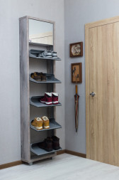 Шкаф для обуви зеркальный