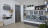 Шкаф угловой Правый «Гармошка» справа с фотопечатью «Формулы» «Ньютон Грэй»