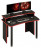 Компьютерный стол СКЛ-Софт140Ч+НКИЛ140 RED