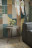 Стол журнальный Рикон Страйп в цвете Гранж - Винный металлик