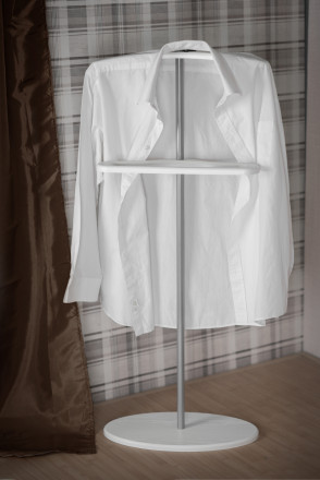 Вешалка костюмная Дэви 3 в цвете Металлик - Белый
