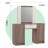 СТ-04 Столик туалетный АВРОРА с зеркалом ПВХ ПВХ Арья/ 001/ Дуб Крафт Белый (К001 PW)/ корпус Дуб Крафт Белый (К001 PW)