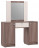 СТ-04 Столик туалетный АВРОРА с зеркалом ПВХ ПВХ Дуб Молочный/ 001/ Ясень Шимо Темный (3357 PR)/ корпус Ясень Шимо Темный (3357 PR)