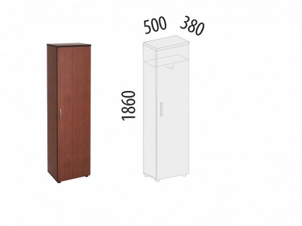 Шкаф для одежды со штангой Рубин 41.34