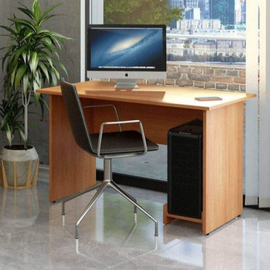 Компьютерный стол Менфил-1 Белый Цвет 1300 мм Правая