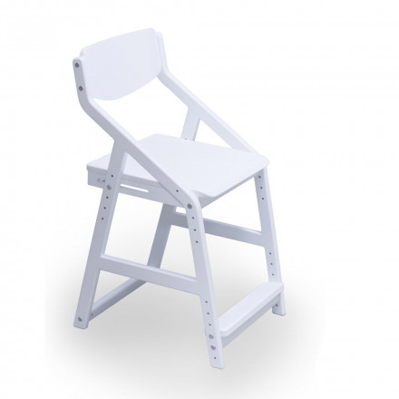 Растущий стул «Робин Wood» белого цвета