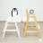 Растущий стул «Робин Wood» белого цвета