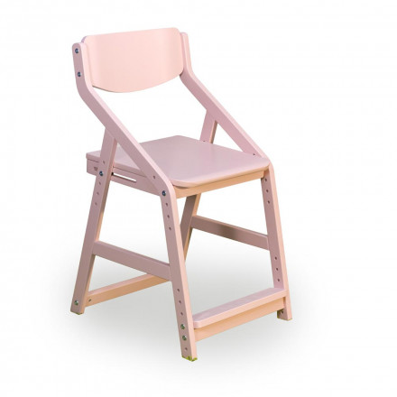 Растущий стул «Робин Wood» розового цвета