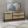 ТВ тумба в стиле LOFT металл virton 1 (крафт / черный)