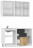 Кухонный гарнитур ЛЕГЕНДА-06 ЛДСП х1,4м Сосна Винтерберг (5513 Д)/ Малави/ корпус Белый (1850 Ш)
