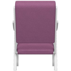 Кресло Вега 10 Ткань: Пурпурный / Снег
