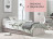 Кровать односпальная х900 детская КР-04 УЛЬТРА ЛДСП глиняный Серый / дуб Крафт белый
