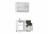 Кухонный гарнитур ЛЕГЕНДА-06 ЛДСП х1,0м Сосна Винтерберг (5513 Д)/ Малави/ корпус Белый (1850 Ш)