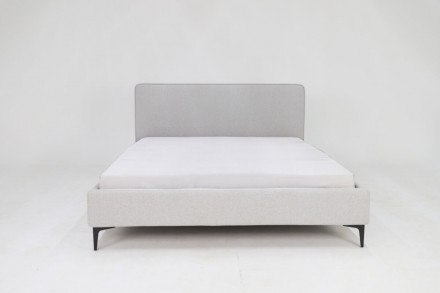 Мягкая кровать двуспальная с мягким изголовьем недорого 160х200 «Анастасия»