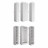 Белый распашной шкаф для одежды в прихожую 4-х створчатый узкий как ИКЕА (IKEA) МШ-800.1 МШ-400.1 МС мори