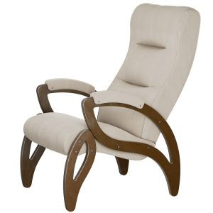 Кресло для отдыха Весна Ткань: Ультра санд / Орех антик