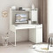 Белый письменный компьютерный стол для школьника с ящиками, полками и тумбой аналог ИКЕА МИККЕ (IKEA MICKE)