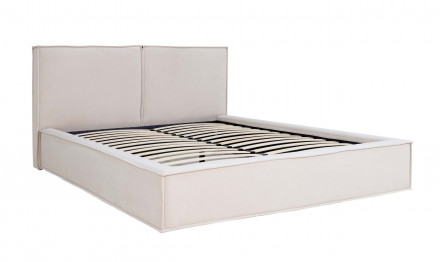 Мягкая кровать двуспальная с мягким изголовьем недорого 160х200 «Наоми»