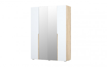 Шкаф 4-х створчатый с зеркалом и ящиками «Кристабель-Лайт 4»