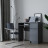 Письменный стол с полкой и ящиком, 1 тумбой, аналог ИКЕА ЭЙЛЕР (IKEA EJLER) МС-1 правый (МП), Графит МС мори