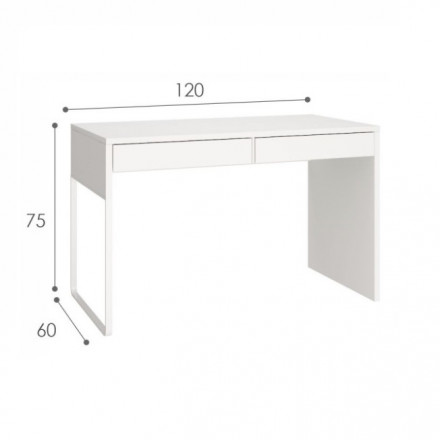 Белый письменный стол аналог ИКЕА МИККЕ (IKEA MICKE)
