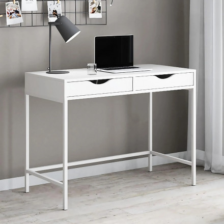 Современная мебель Белый письменный стол аналог ИКЕА АЛЕКС (IKEA ALEX), купить недорого в фирменном салоне магазине «Моя Мебель», всего за 16 990 руб.
