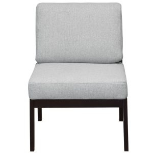 Кресло Массив Ткань: Серый / Венге