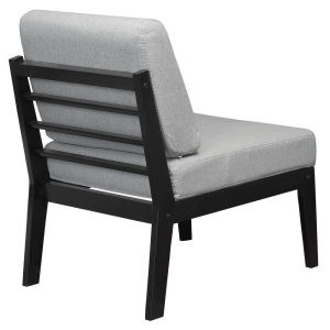 Кресло Массив Ткань: Серый / Венге