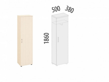 Шкаф для одежды со штангой Рубин 40.34