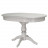 Раздвижной обеденный стол Тарун 4 Белый / Серебро