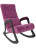 Кресло - качалка Мартин в цвете Ткань: Верона Циклам - Каркас: Венге