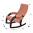 Кресло-качалка Модель 67М Ткань: Руна коралл / Венге