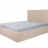 мягкая кровать двуспальная с мягким изголовьем с подъемным механизмом 160х200«Елизавета»