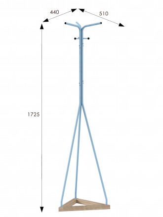 Вешалка напольная Галилео 213 в цвете Голубой - Шимо