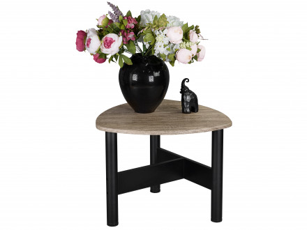 Стол журнальный Саут 3Д в цвете Черный - палисандр натуральный