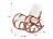 Кресло - качалка Луиза в цвете Слоновая кость - вишня